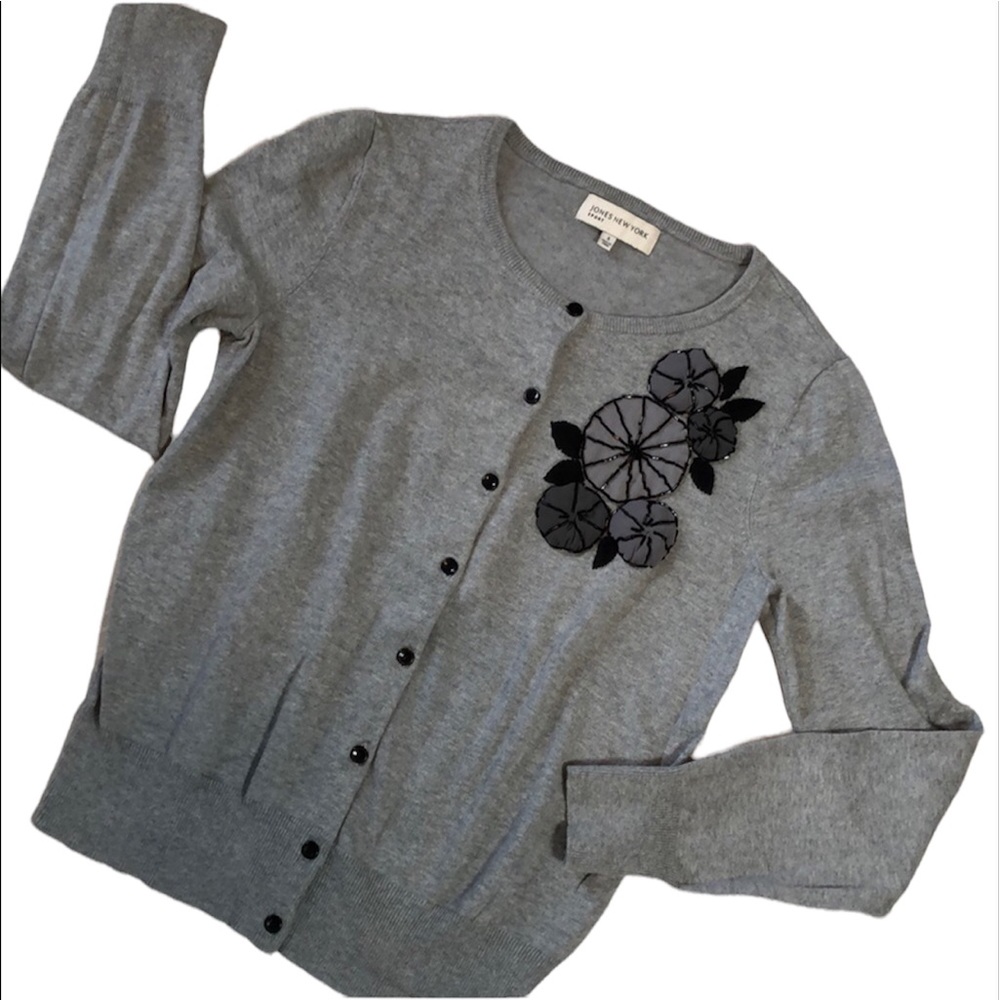 Jones New York Cardigan Gray Size S